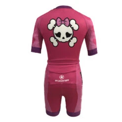 Roadstar - Kids Skull Training Skin Suit - (Blue Or Pink) -Roller Sports Roadstar PinkKidsSkull 2