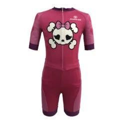 Roadstar - Kids Skull Training Skin Suit - (Blue Or Pink) -Roller Sports Roadstar PinkKidsSkull 3