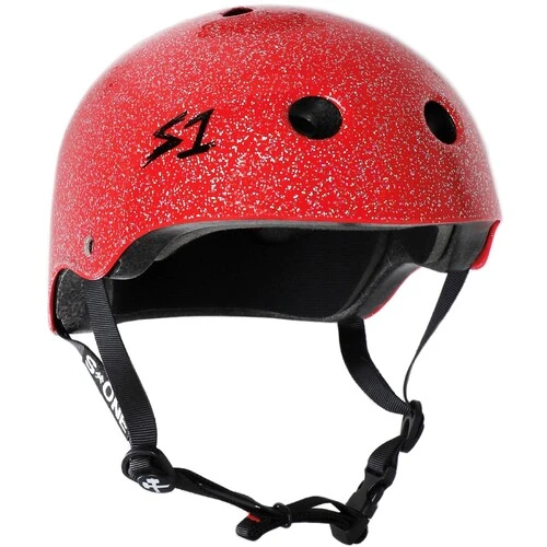 S-One Lifer Helmet - Red Glitter (AUS/NZ Certified) 3 S-One Lifer Helmet - Red Glitter (AUS/NZ Certified)