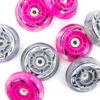 SFR - Inline Light Up Wheels - Pink (4-pack) 2 SFR - Inline Light Up Wheels - Pink (4-pack) -Roller Sports SFRInlineWheels