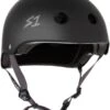 S-One Lifer Helmet - Matte Black With Grey Straps (AUS/NZ Certified) -Roller Sports SOneLifer MatteBlack GreyStraps