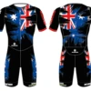 Sk8House - AUS Flag Design - Pro Aero Skin Suit -Roller Sports Sk8House AUFlagSkinSuit Aero