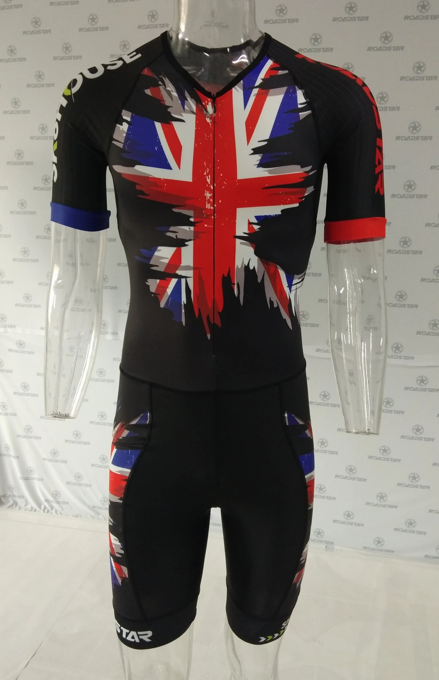Sk8House - UK Flag Design - Pro Aero Skin Suit 4 Sk8House - UK Flag Design - Pro Aero Skin Suit - Image 2